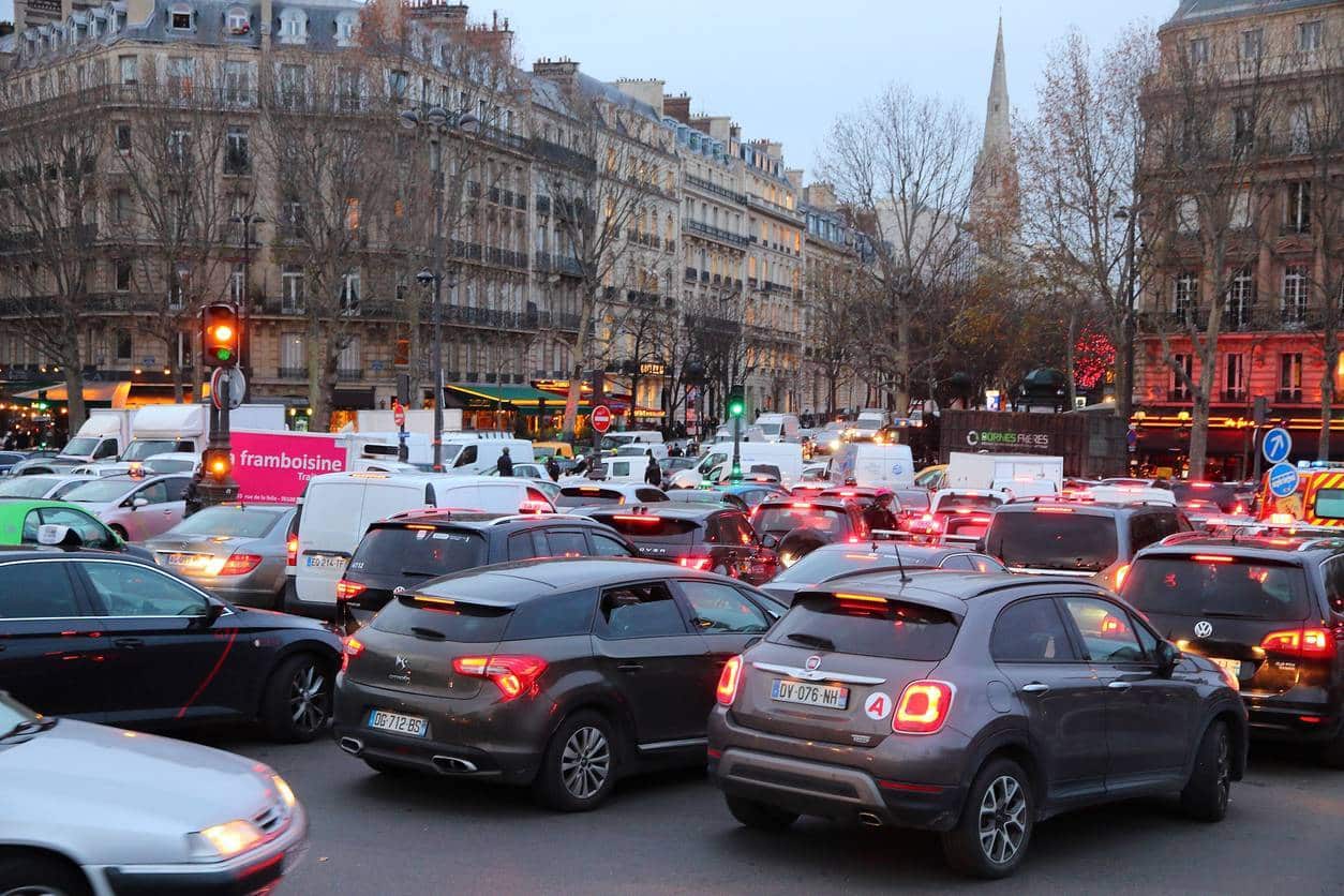 flux automobile à Paris