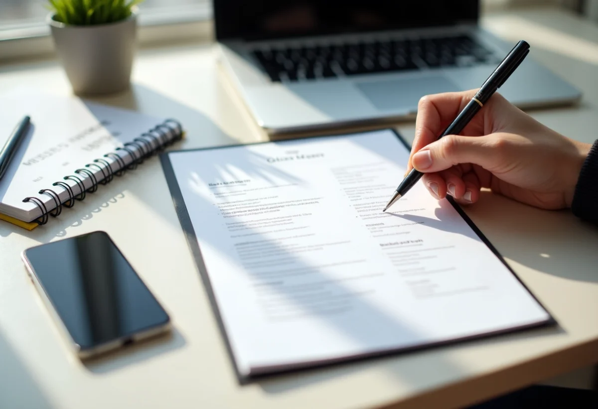 cv sur une page