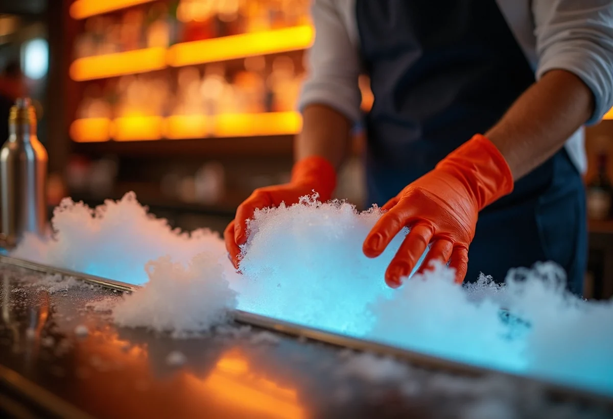 glace carbonique cocktail