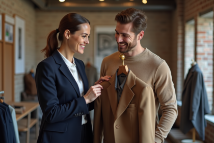 Deux professionnels de la mode dans un atelier créatif